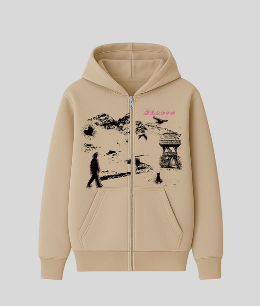 Bisque Cream Zipper