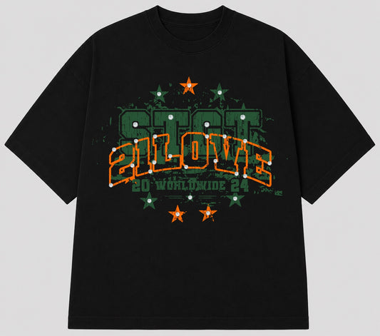 Worldwide Black Tee Custom